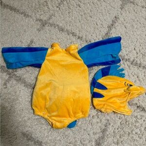 Disney the little mermaid toddler flounder costume size 2T